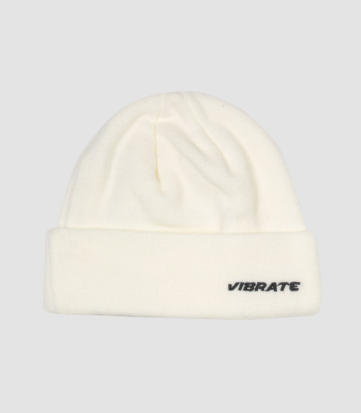 바이브레이트(VIBRATE) OVERDOSE CROSS LOGO BEANIE (WHITE)
