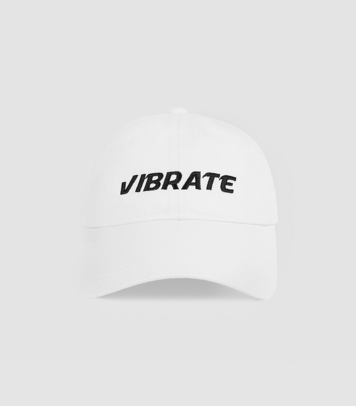 바이브레이트(VIBRATE) SIGNATURE NAME BALL CAP (white)