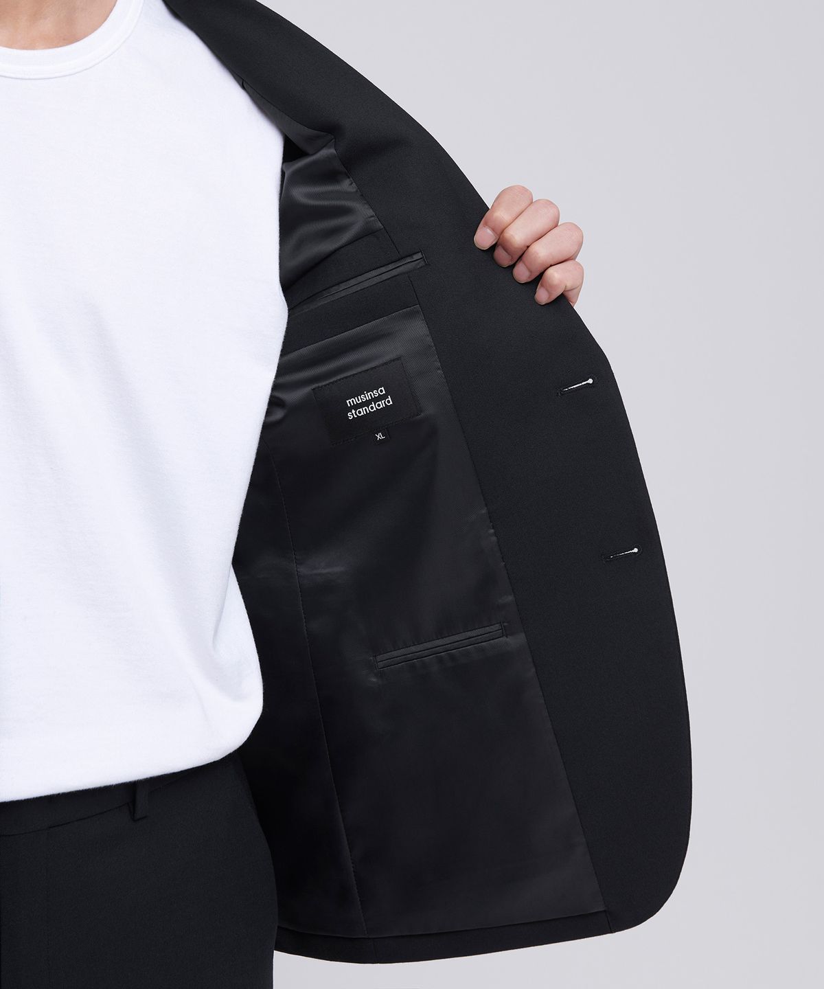 무신사 스탠다드(MUSINSA STANDARD) 베이식 울 블레이저 [블랙]