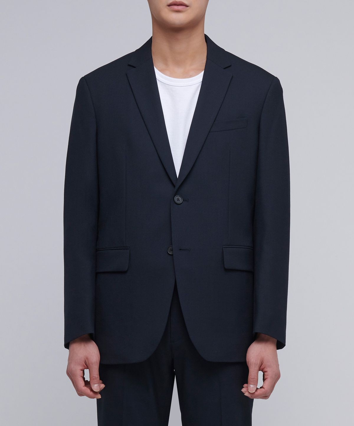 무신사 스탠다드(MUSINSA STANDARD) 베이식 울 블레이저 [네이비]
