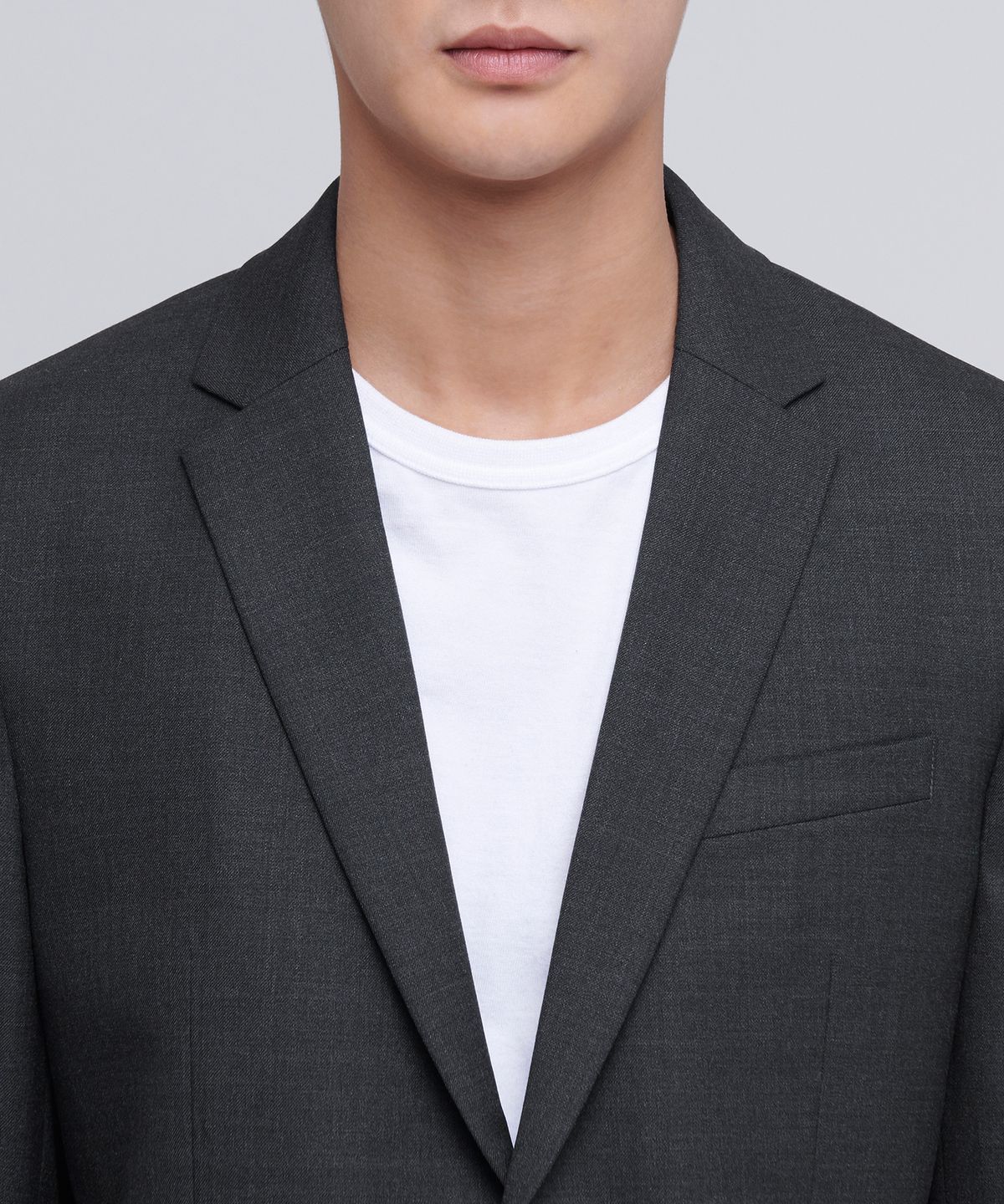 무신사 스탠다드(MUSINSA STANDARD) 베이식 울 블레이저 [차콜 그레이]