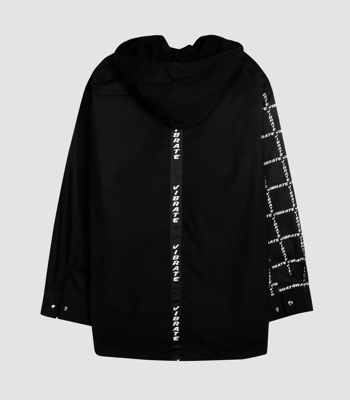바이브레이트(VIBRATE) GOLDLINE CENTER FINGER HOODIE JACKET (BLACK)