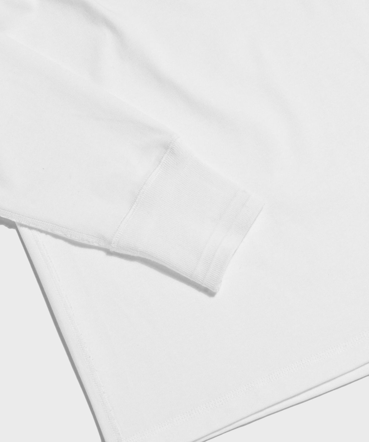 브론슨(BRONSON) Vintage Long Sleeve Henley Shirt White