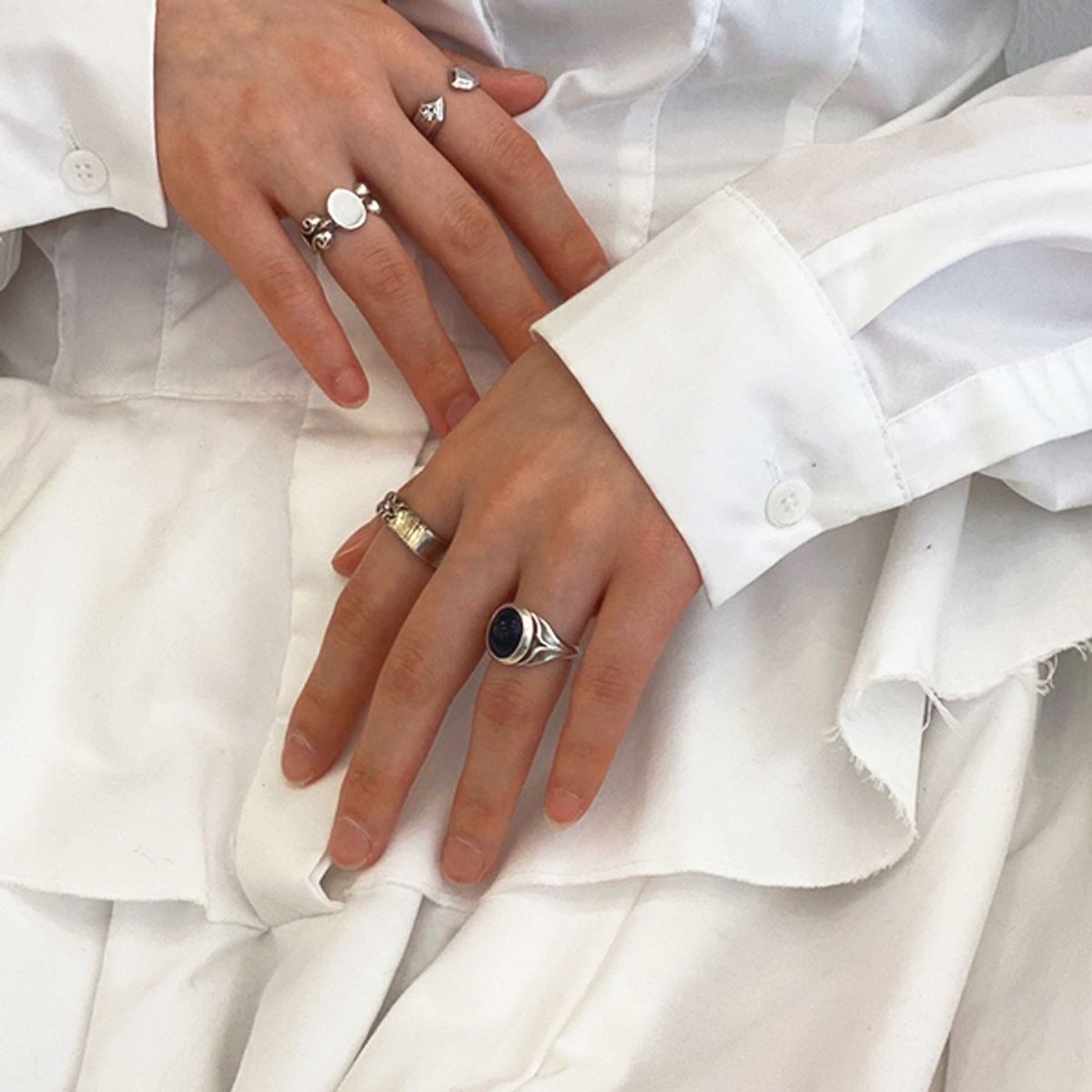 팬도럼주얼리(PANDORUMJEWELRY) Orca ring[합성사파이어]