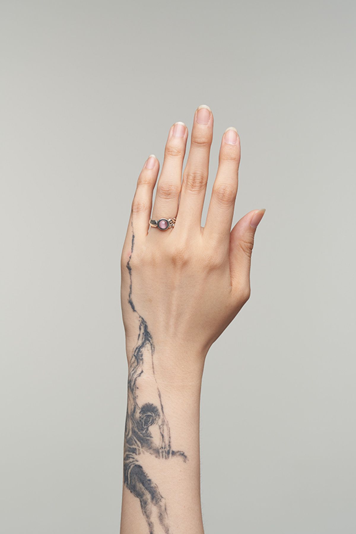 팬도럼주얼리(PANDORUMJEWELRY) Half ring[캣츠아이]