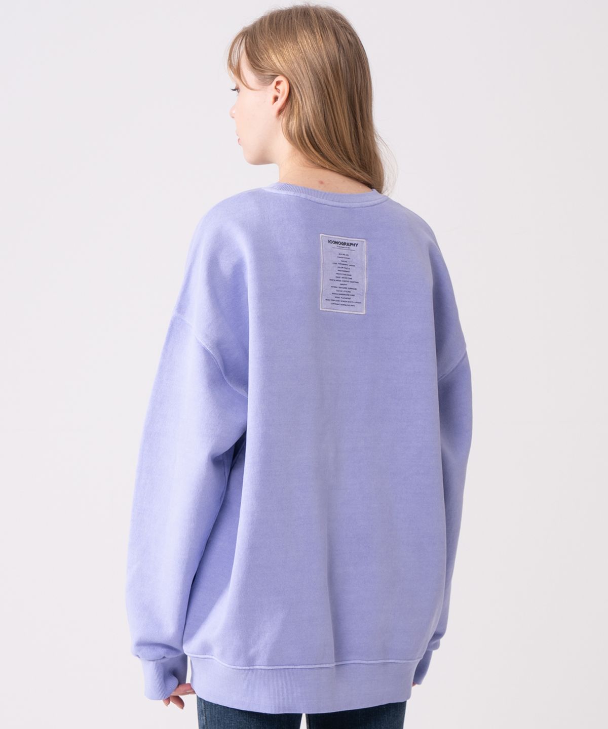 아이코노그라피(ICONOGRAPHY) PIGMENT HEAVY COTTON  LABEL ART RVIO