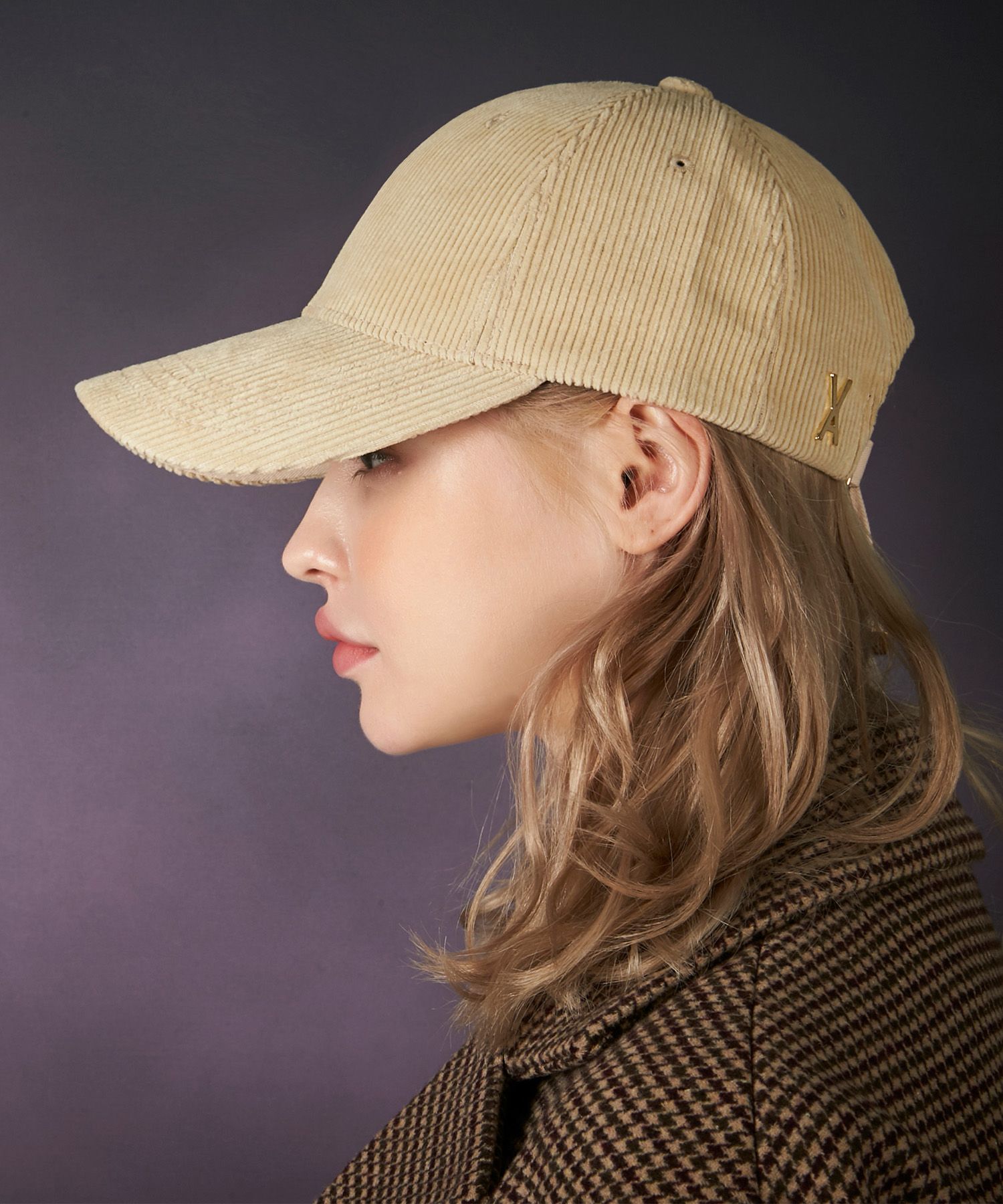 ★VARZAR★ Basal Chain Logo Corduroy OG Fit Ball Cap Cream VARZAR Chain Logo Corduroy OG Fit Ball Cap / Cream - VARZAR