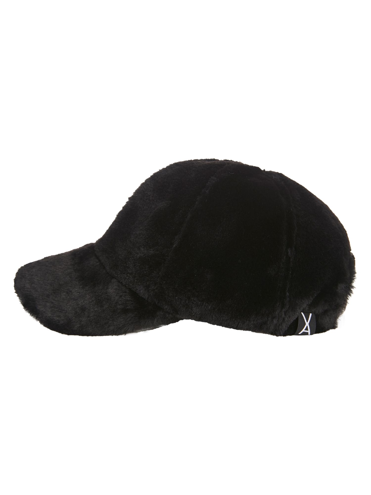 MUSINSA公式 | VARZAR fur logo point ball cap black