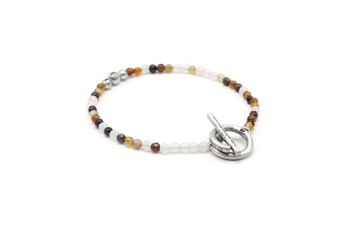 오드콜렛(ODDCOLLET) [SILVER925]Camouflage bracelet (brown)