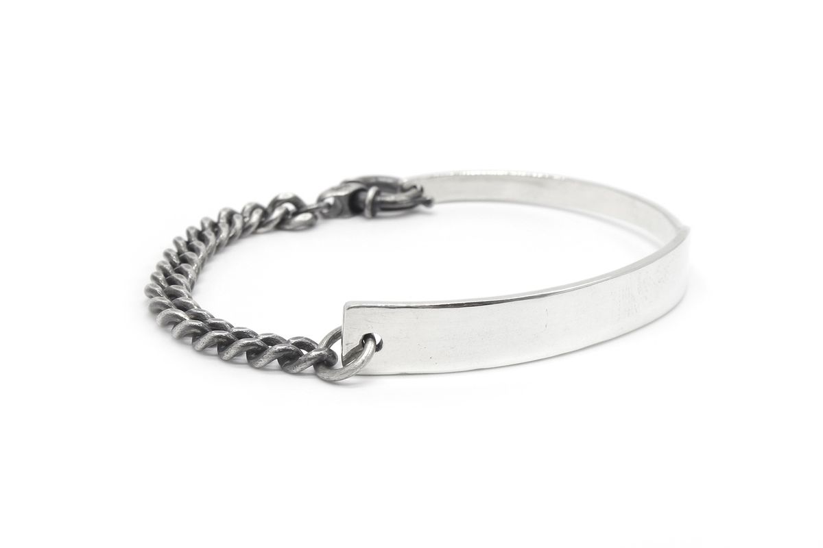 오드콜렛(ODDCOLLET) [SILVER925]ID plate half chain (S)