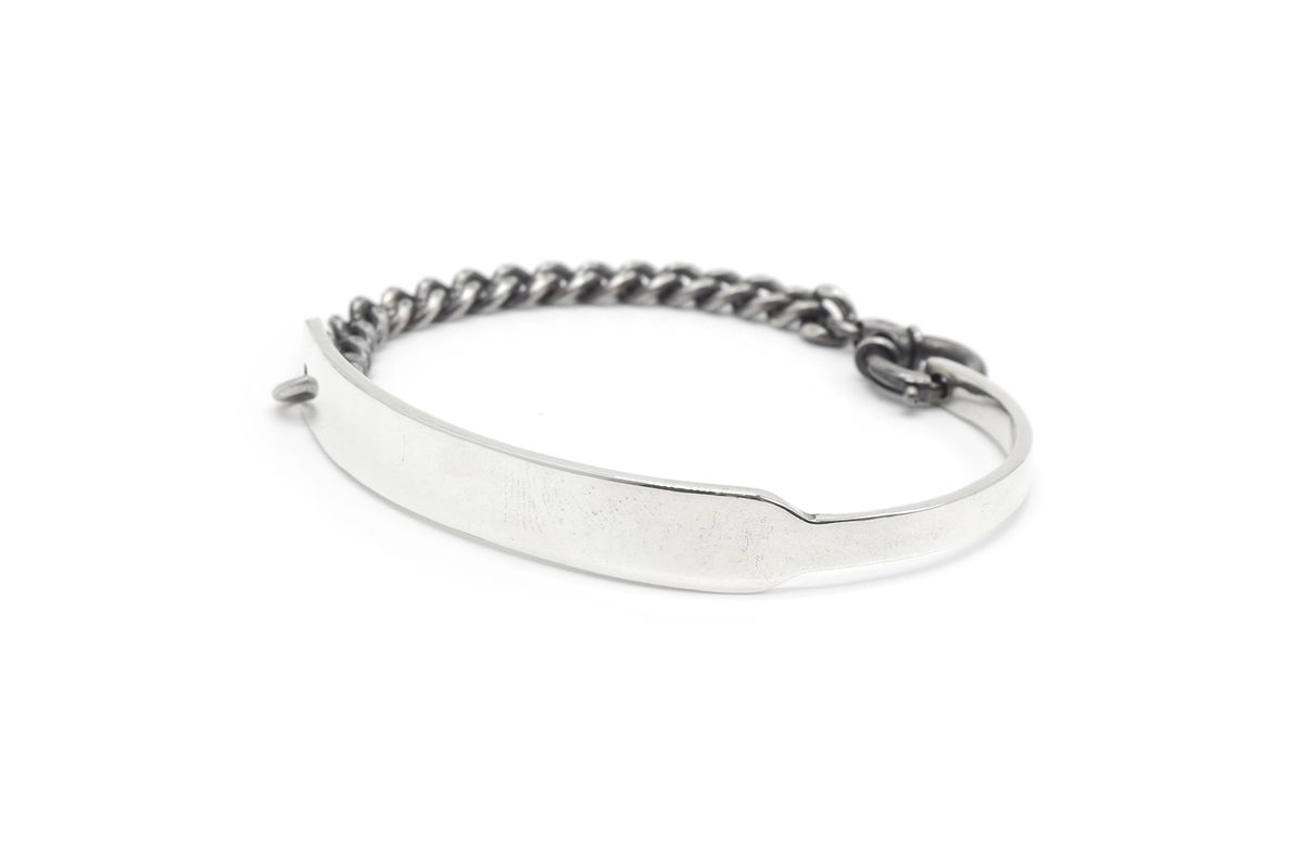 오드콜렛(ODDCOLLET) [SILVER925]ID plate half chain (S)