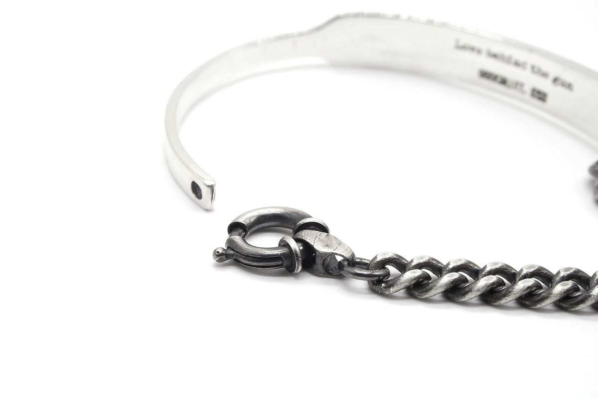 오드콜렛(ODDCOLLET) [SILVER925]ID plate half chain (S)