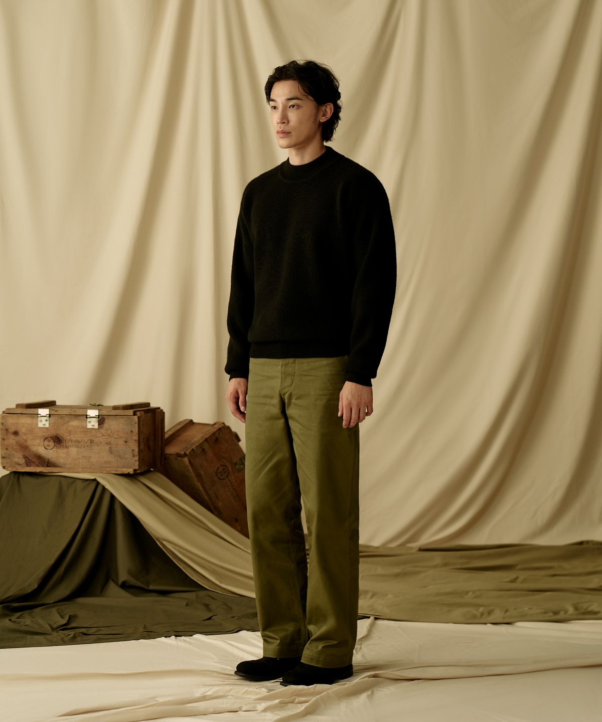 브론슨(BRONSON) 1942 US Army Chino Trousers Khaki