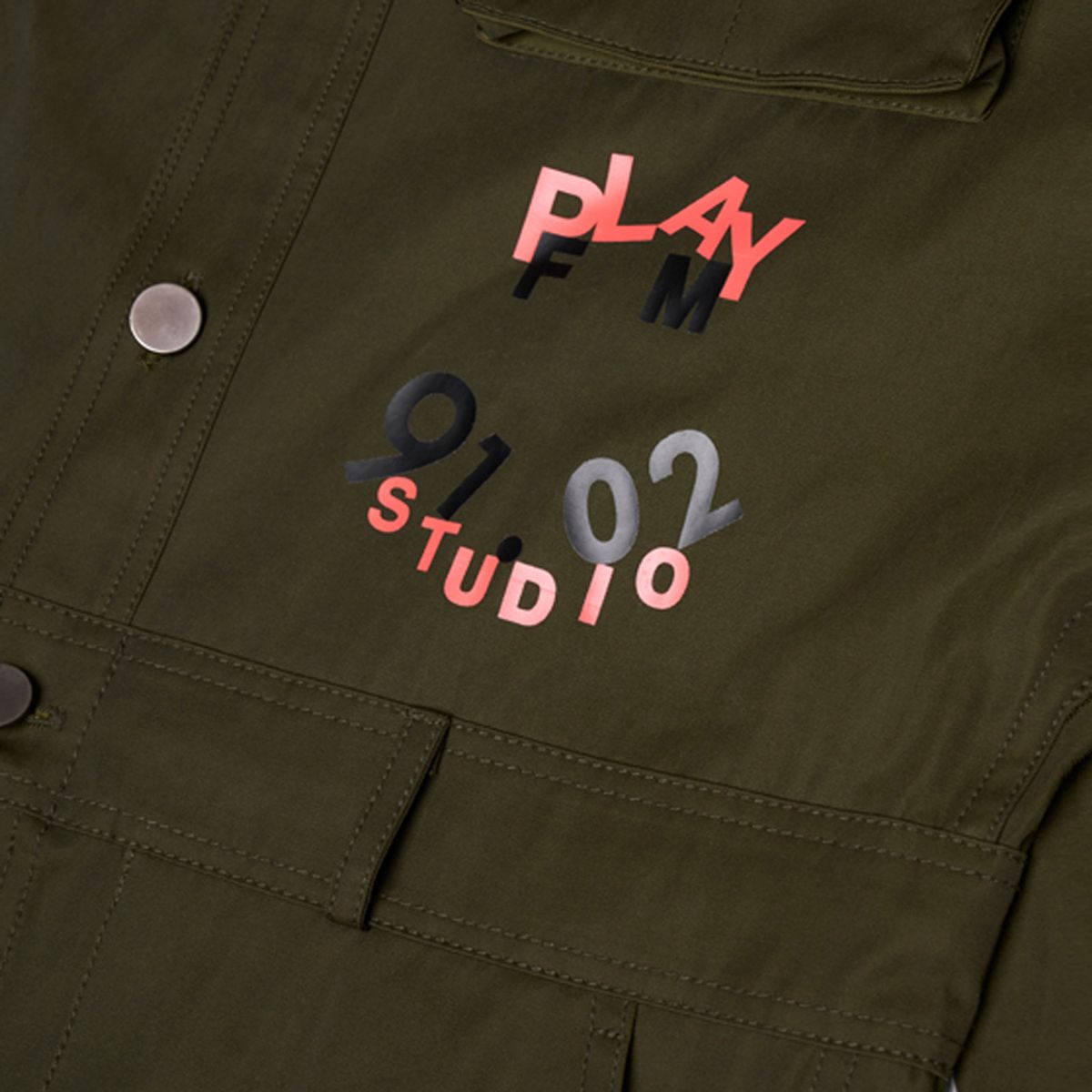 에프엠9102(FM91.02) xPLAY Overalls khaki