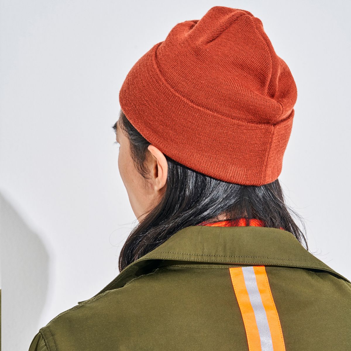 에프엠9102(FM91.02) xPLAY BEANIE orange brown