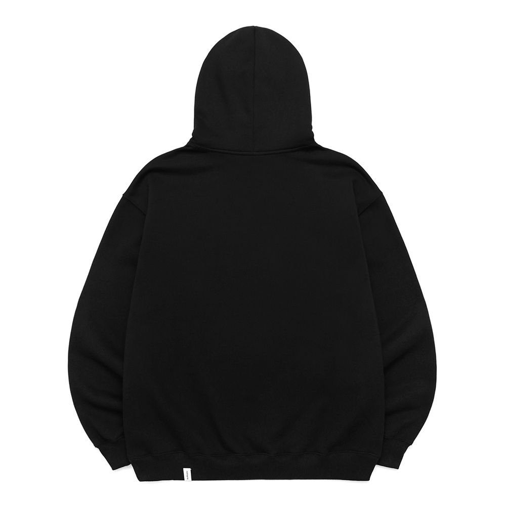 MUSINSA | MAHAGRID THIRD LOGO HOODIE_BLACK