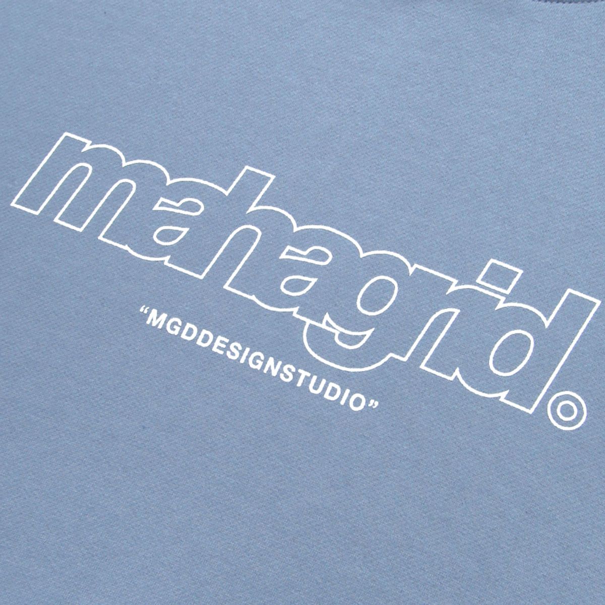 마하그리드(MAHAGRID) THIRD LOGO HOODIE BLUE(MG2BSMM430A)