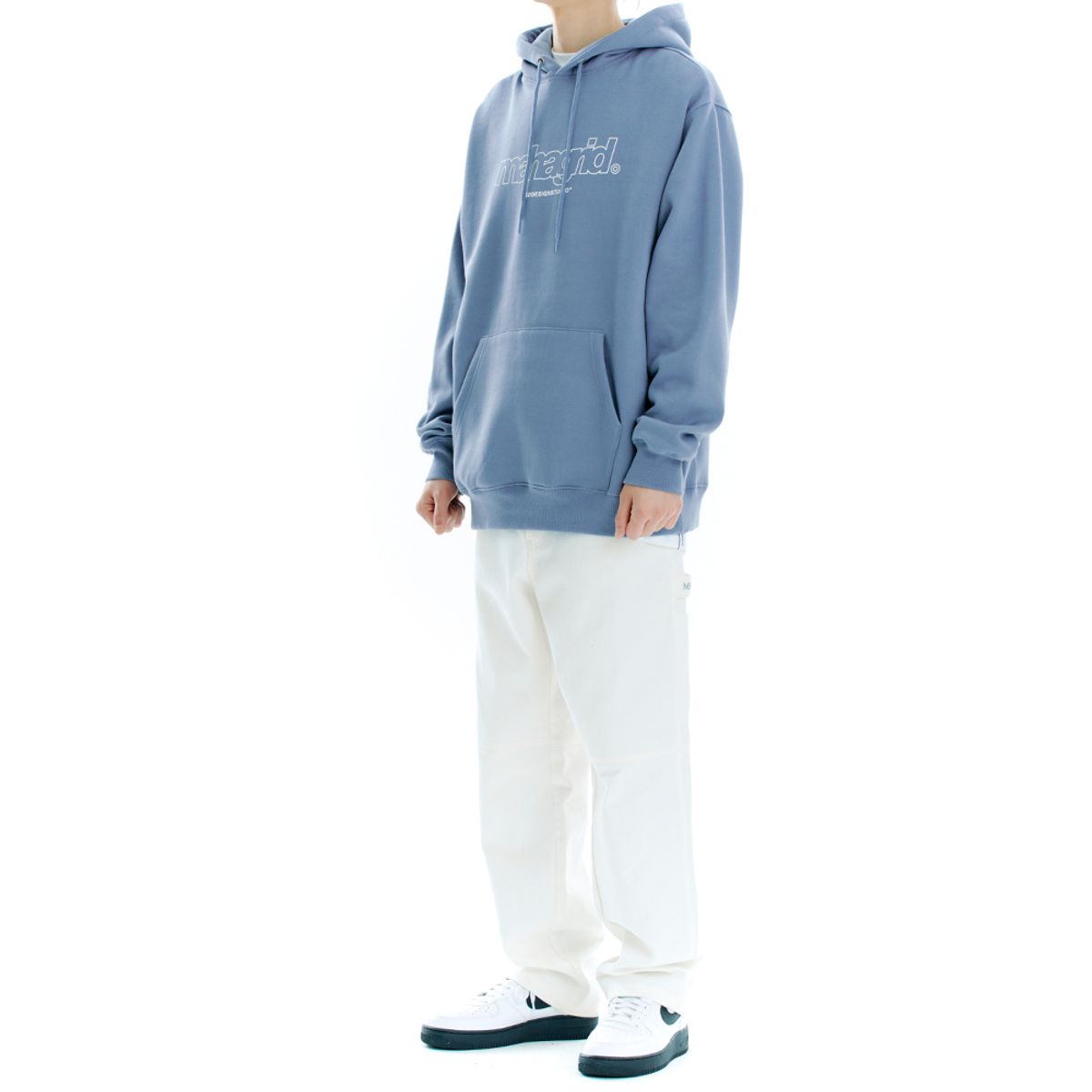 마하그리드(MAHAGRID) THIRD LOGO HOODIE BLUE(MG2BSMM430A)