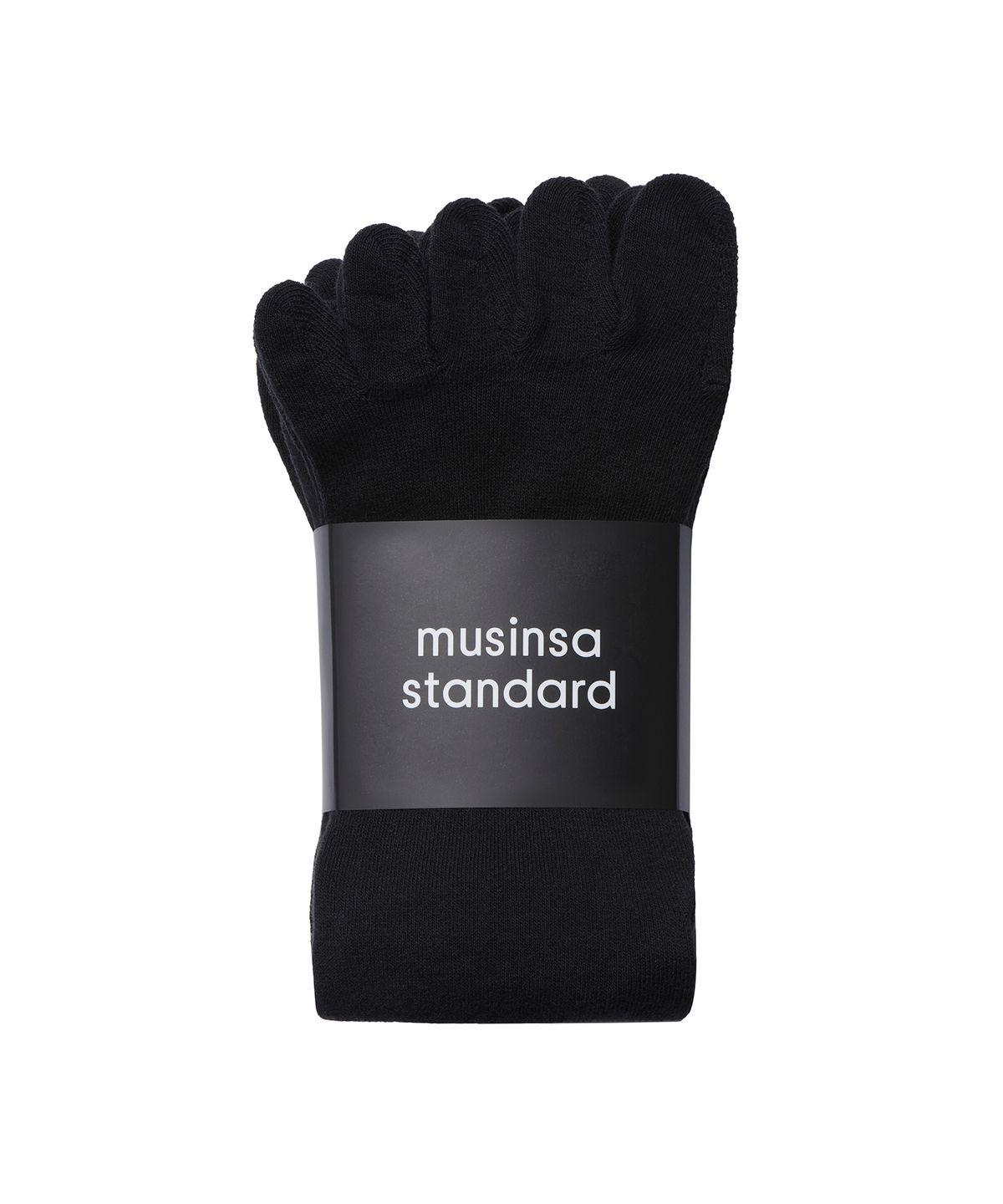 무신사 스탠다드(MUSINSA STANDARD) 토 삭스 4팩 [블랙]