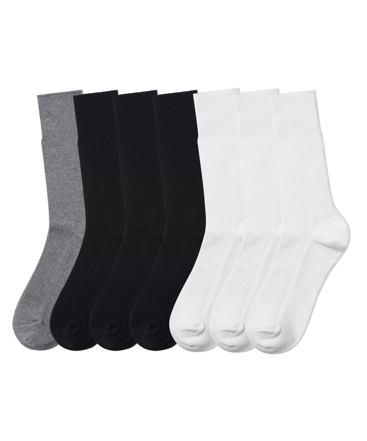 무신사 스탠다드(MUSINSA STANDARD) 리브드 크루 삭스 7팩 [모노]