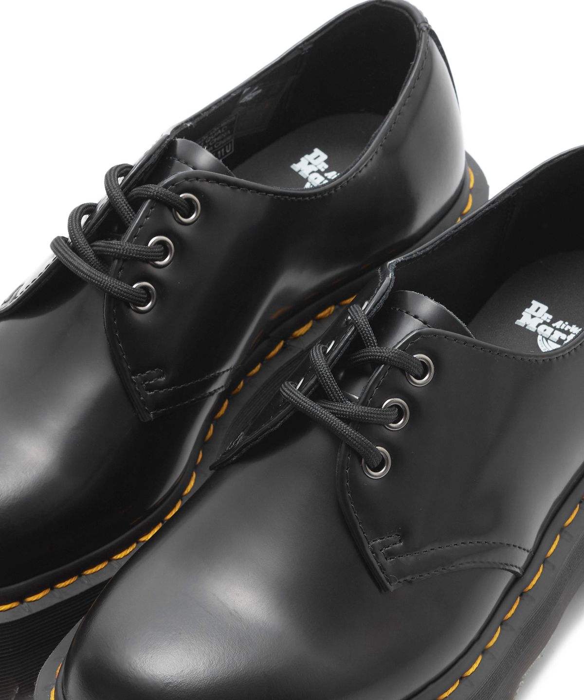 닥터마틴(DR.MARTENS) 1461 쿼드 블랙 폴리시드 스무스 / 25567001