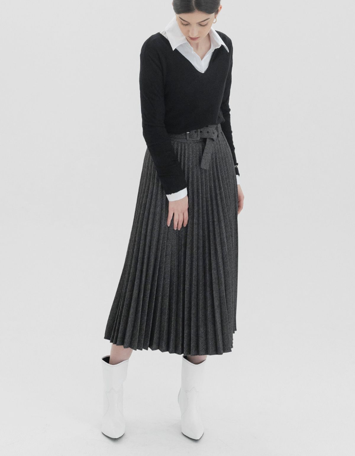 세컨데일리(SECONDAILY) [HAND MADE] 마티아스(Matias) 웨스턴 부츠힐_화이트