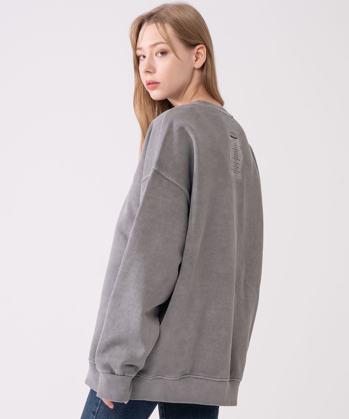 아이코노그라피(ICONOGRAPHY) PIGMENT HEAVY COTTON  LABEL ART DGR