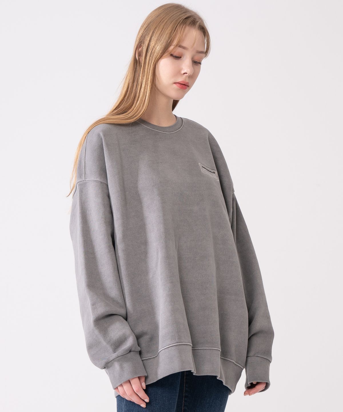 아이코노그라피(ICONOGRAPHY) PIGMENT HEAVY COTTON  LABEL ART DGR