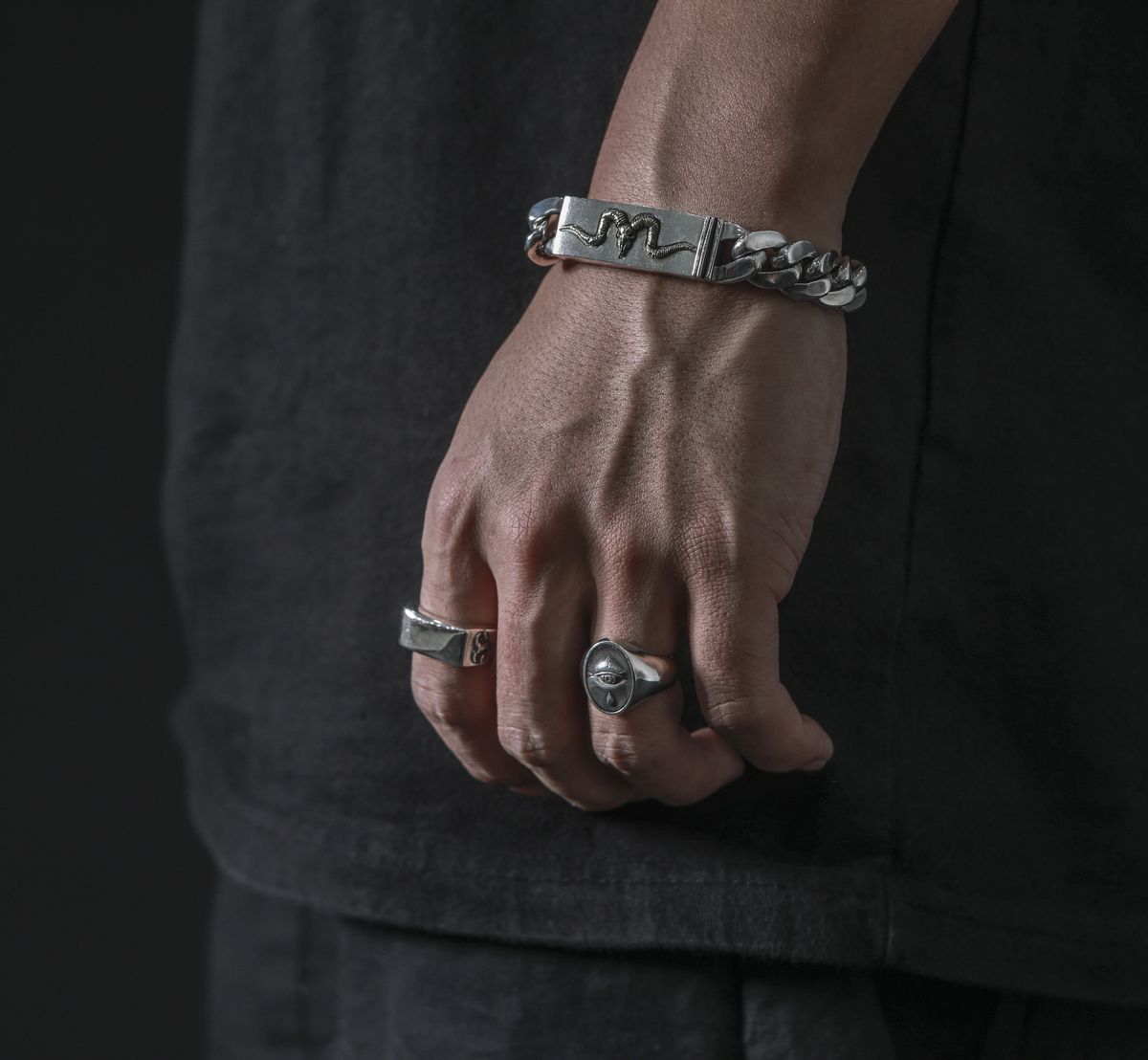 스팅925(STING925) Square Bold Ring