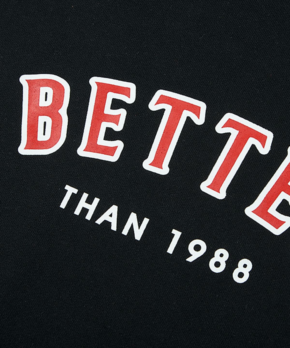 베러댄88(BETTERTHAN88) M4002VB 몬태나 오버핏 675g 워싱 헤비원단 맨투맨 밴타블랙