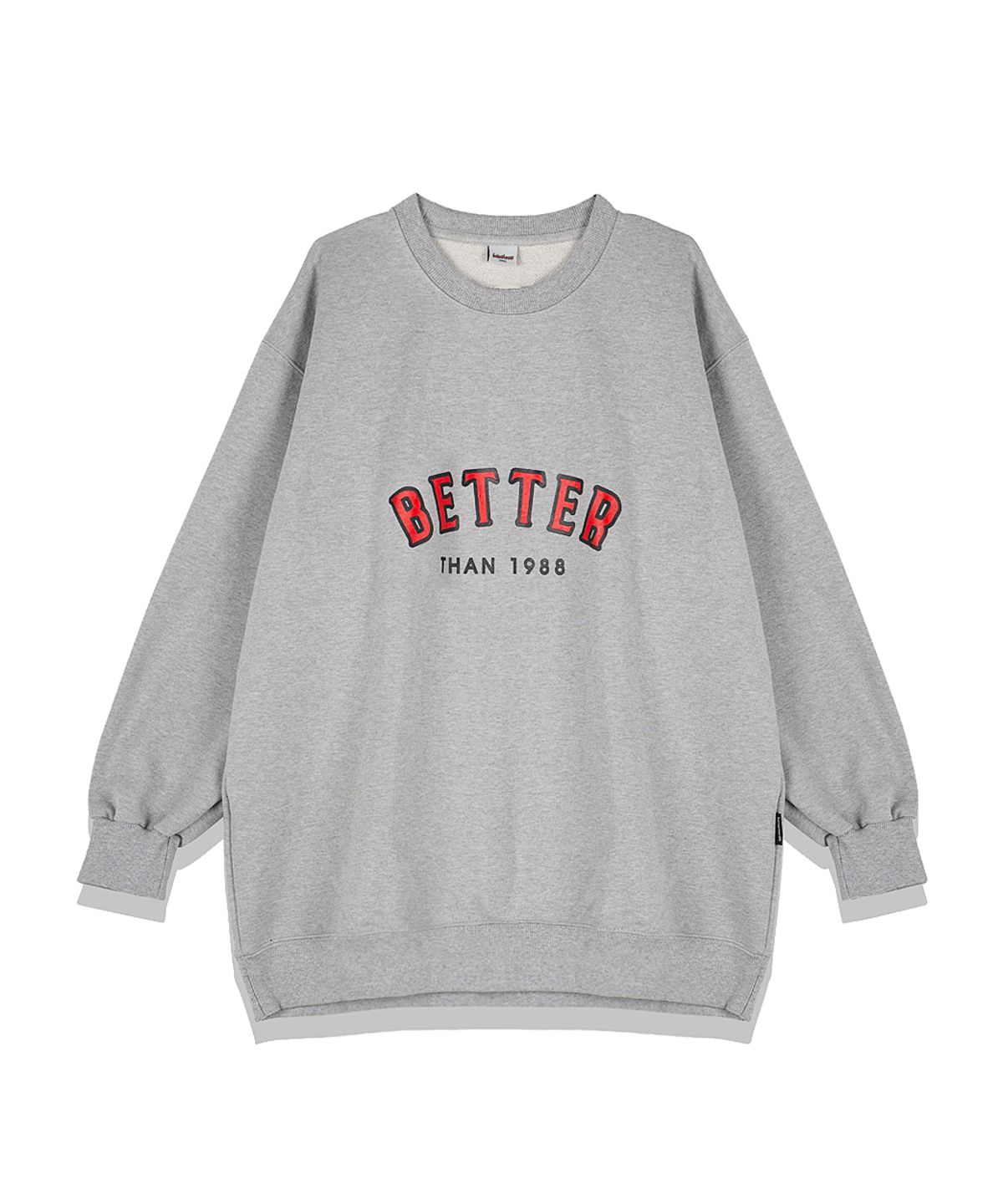 베러댄88(BETTERTHAN88) M4002CG 몬태나 오버핏 675g 워싱 헤비원단 맨투맨 클라우드그레이
