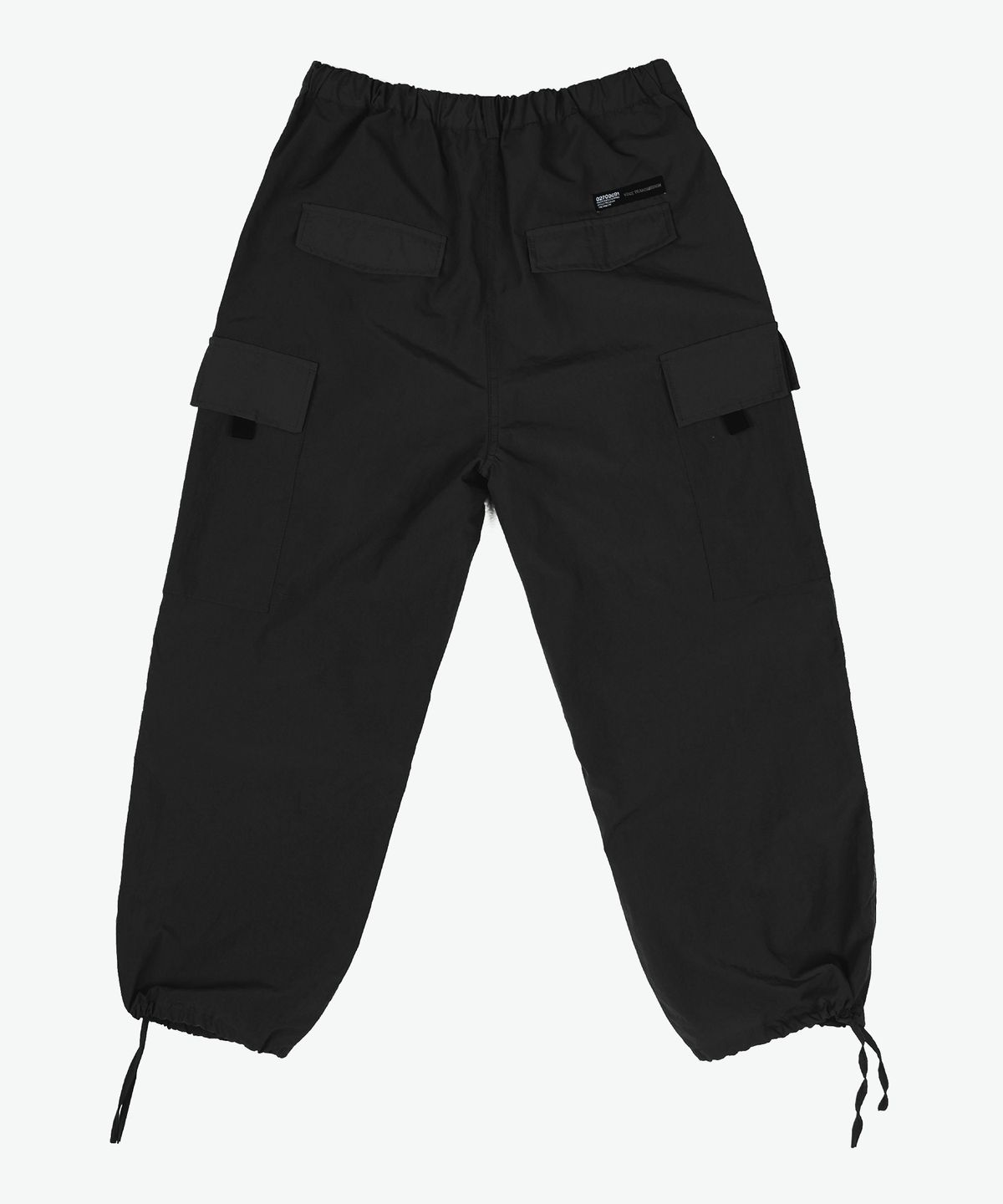 피스메이커(PIECE MAKER) NYLON 2 TUCK POCKET PANTS (BLACK)