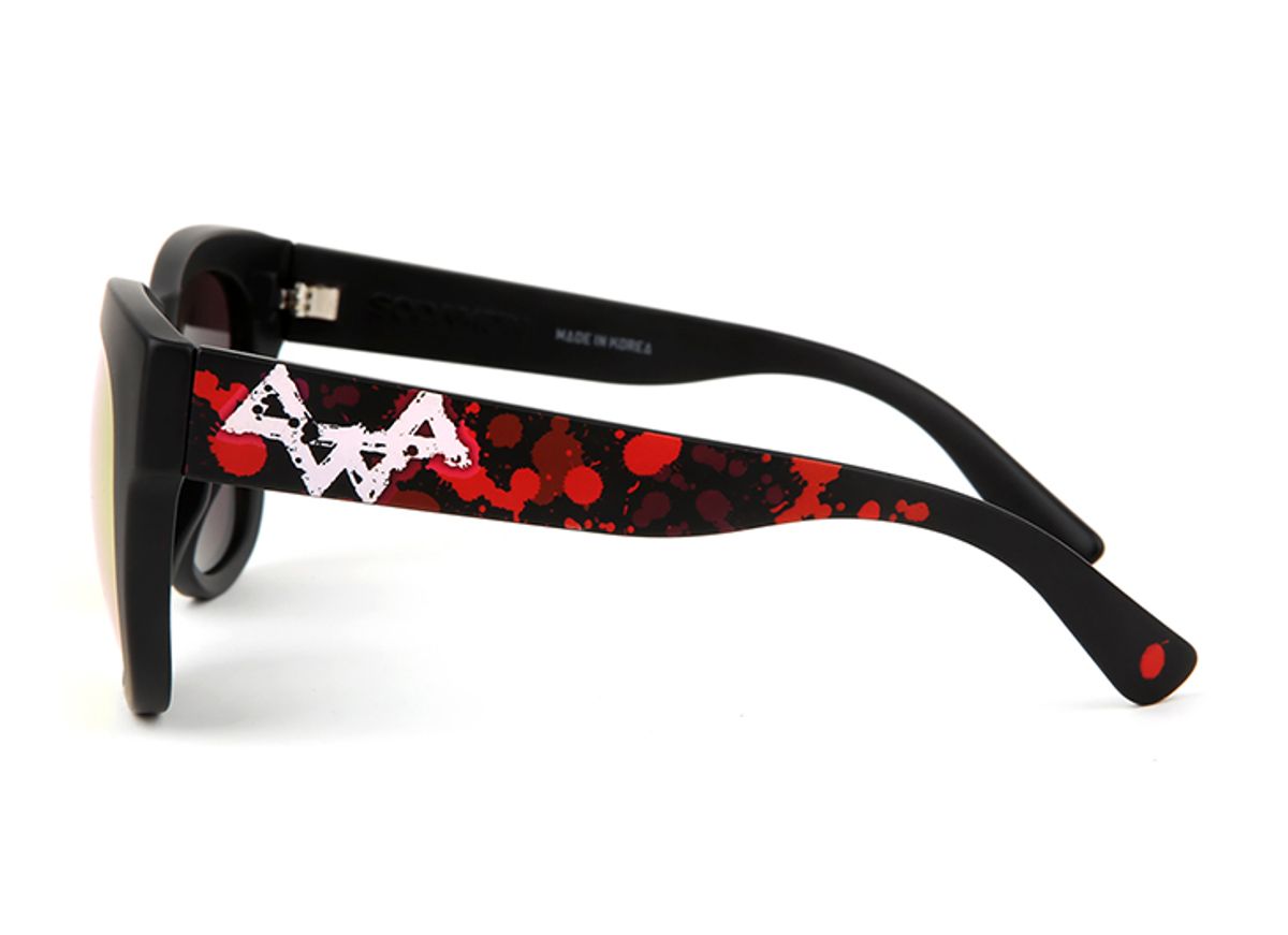 소다몬(SODAMON) 뿔테선글라스 패션 블랙선글라스 미러선글라스 HT601-POLLACK_RD