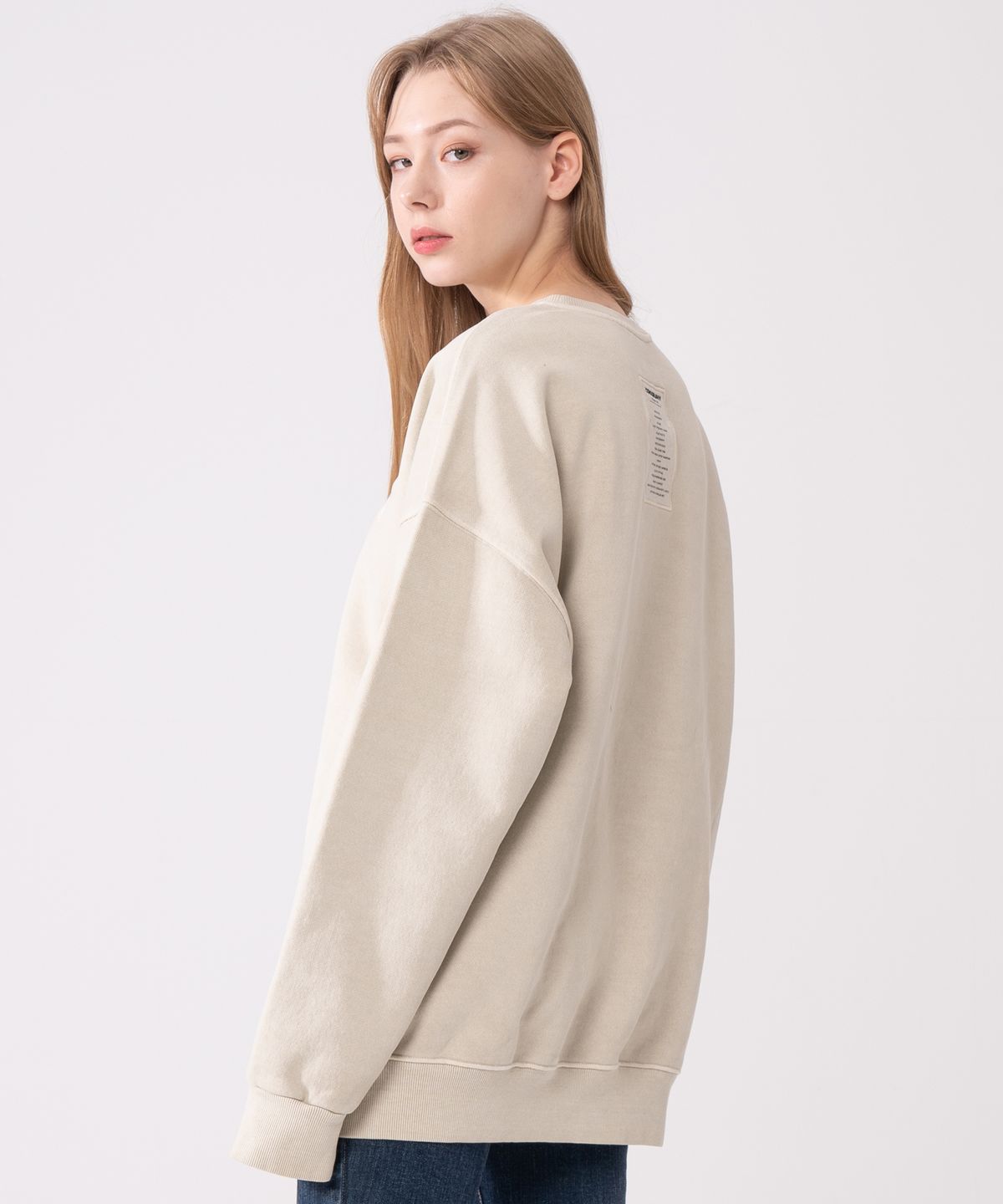 아이코노그라피(ICONOGRAPHY) PIGMENT HEAVY COTTON  LABEL ART DBE