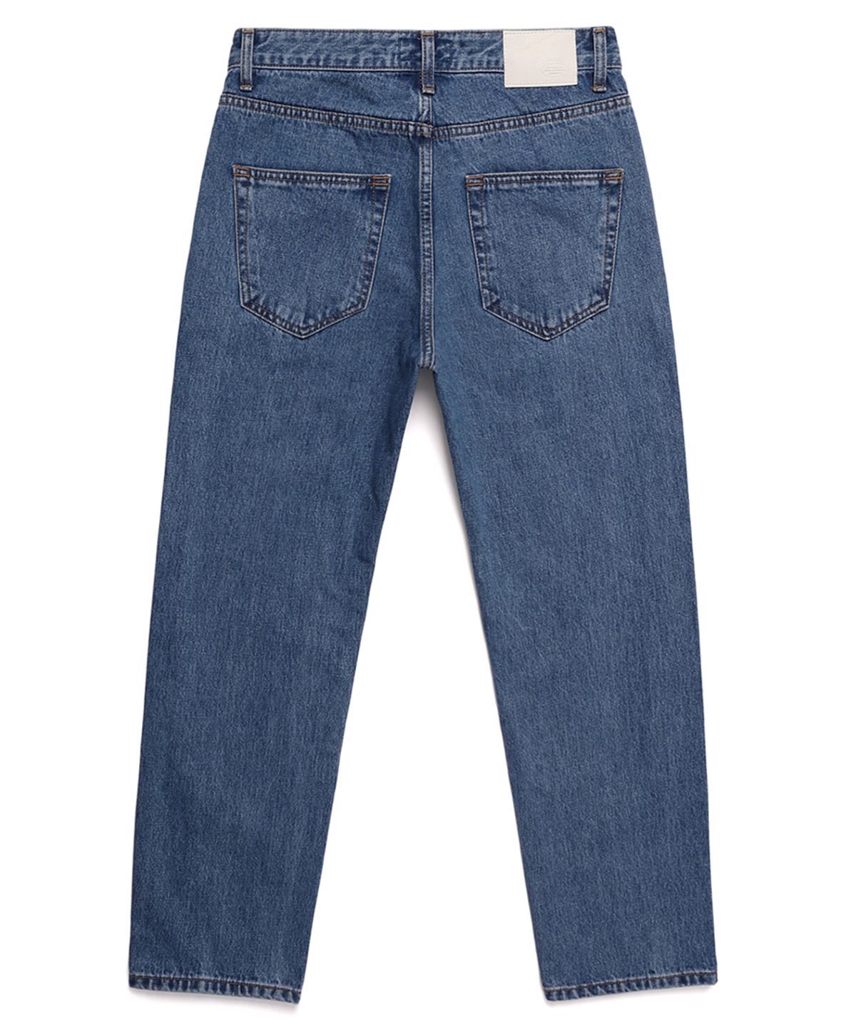 스텝온리(STAFFONLY) WAVE DENIM PANTS (MID BLUE)