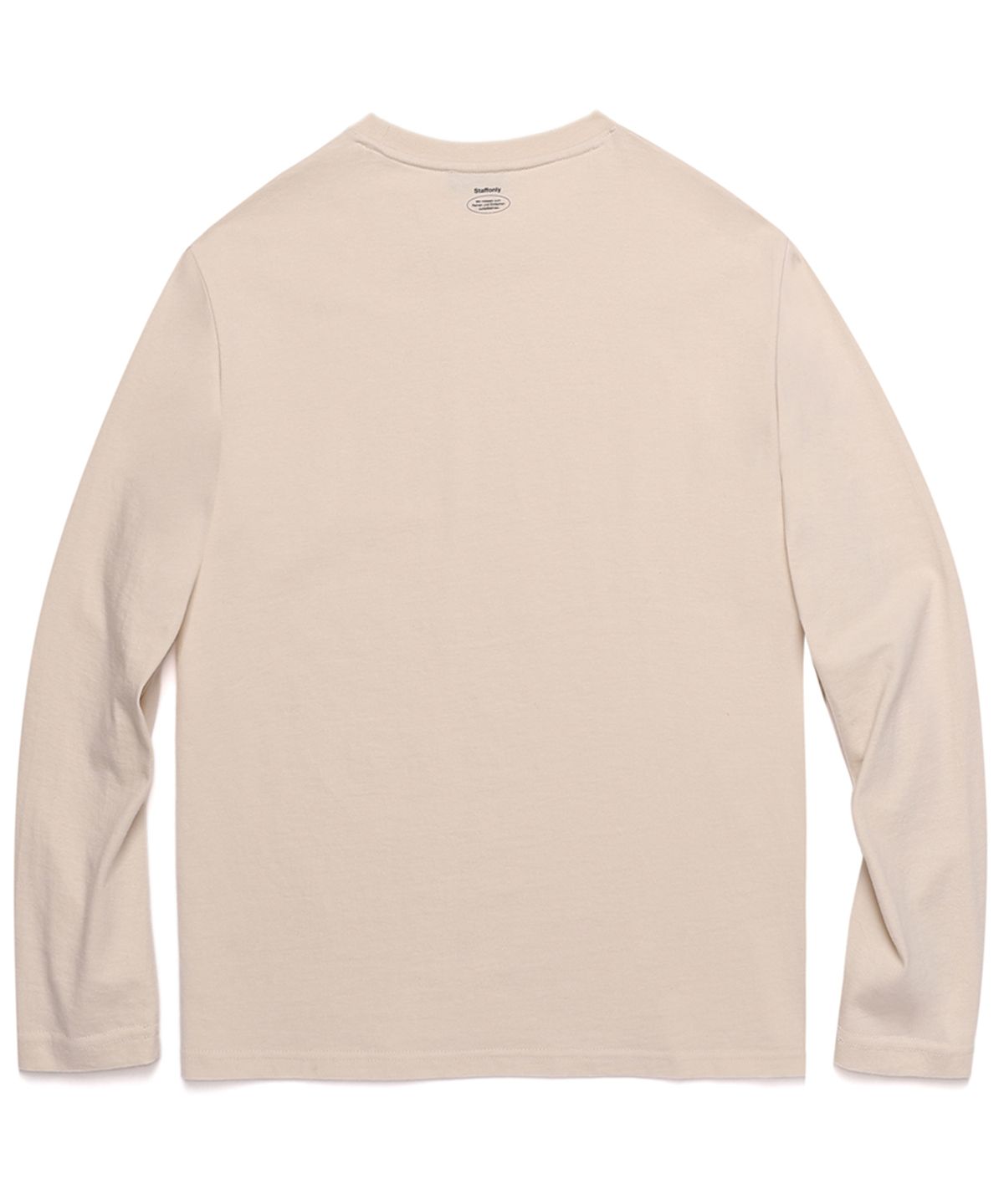 스텝온리(STAFFONLY) SLOGAN LOGO LONG SLEEVE (IVORY)