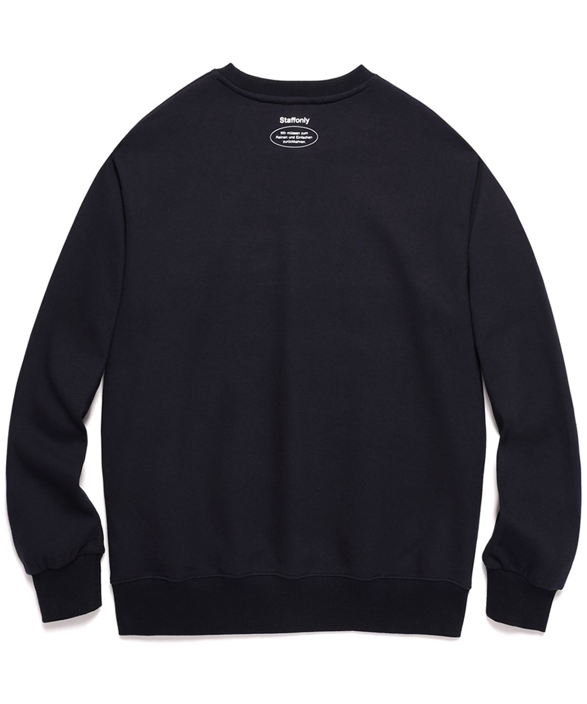 스텝온리(STAFFONLY) BIG LOGO CREWNECK (NAVY)