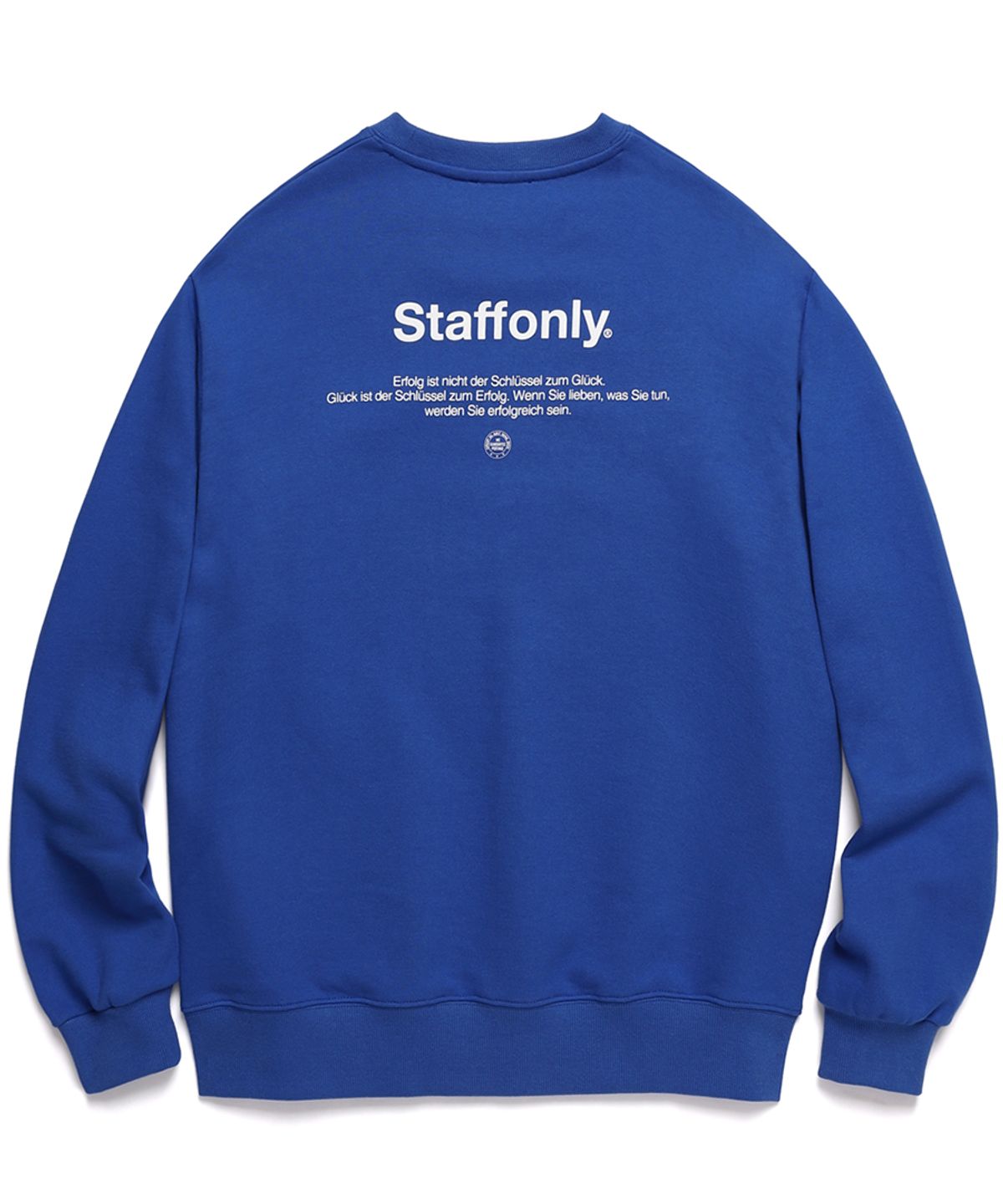 스텝온리(STAFFONLY) KEY SWEATSHIRT (BLUE)