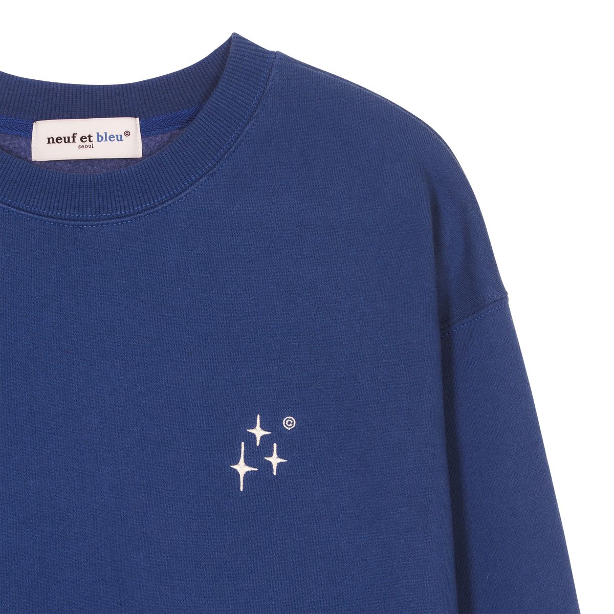 누프에블루(NEUFETBLEU) NEB fluff sweatshirts (blue)