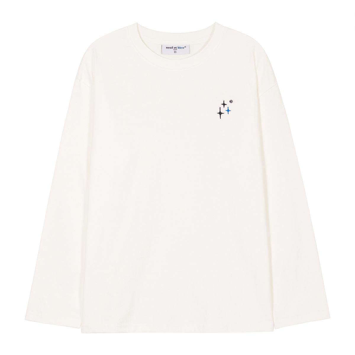 누프에블루(NEUFETBLEU) NEB logo long sleeve (off-white)