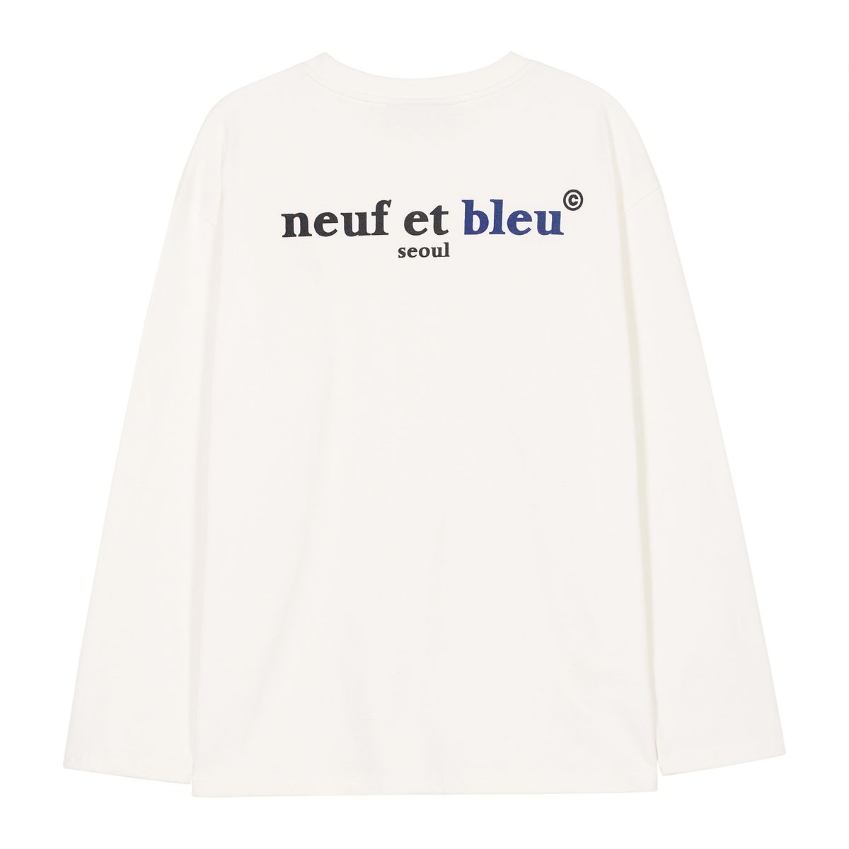 누프에블루(NEUFETBLEU) NEB logo long sleeve (off-white)