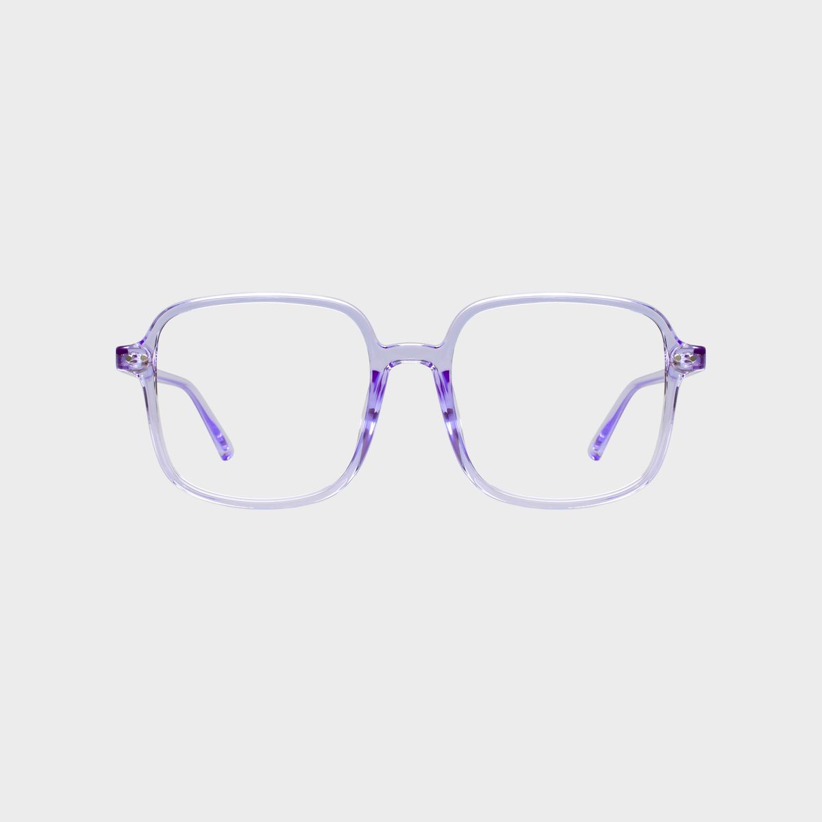 일삼사엠엠(134MM) 빅사이즈 사각 블루라이트 투명퍼플 S000774