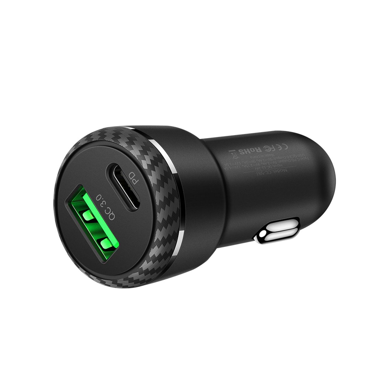 맥도도(MCDODO) 듀얼 PD+QC3.0 차량용 고속충전기