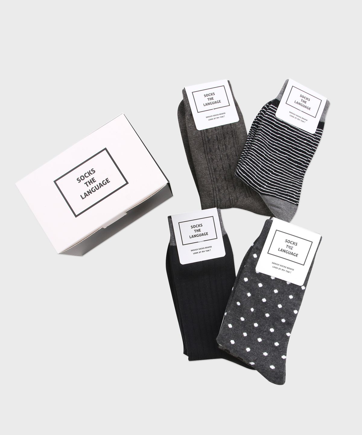 삭스더랭귀지(SOCKS THE LANGUAGE) 참 좋은 당신 (남성양말4SET)