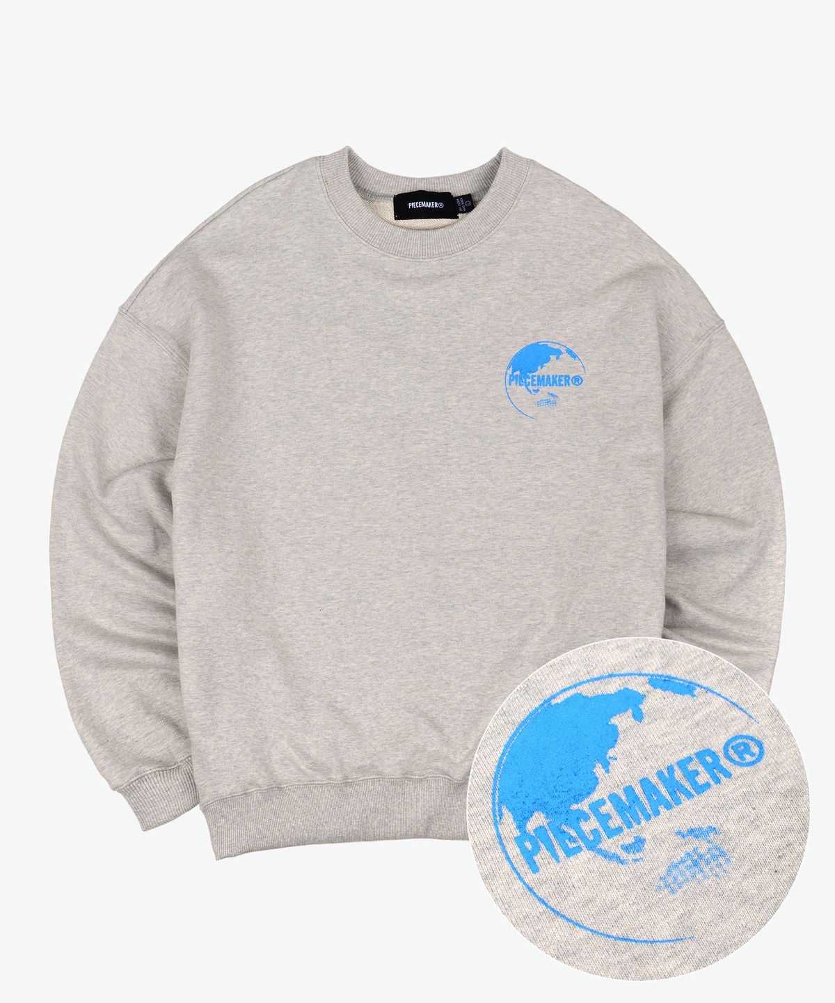 피스메이커(PIECE MAKER) EARTH SWEAT SHIRTS (GREY)