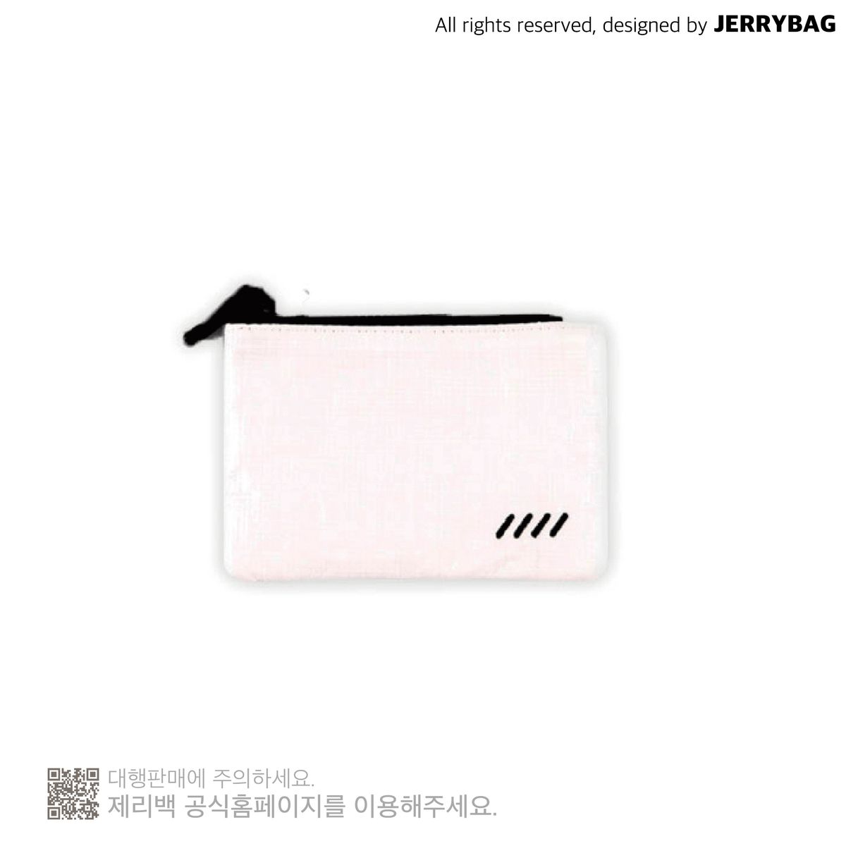제리백(JERRYBAG) 타폴린 카드지갑 화이트