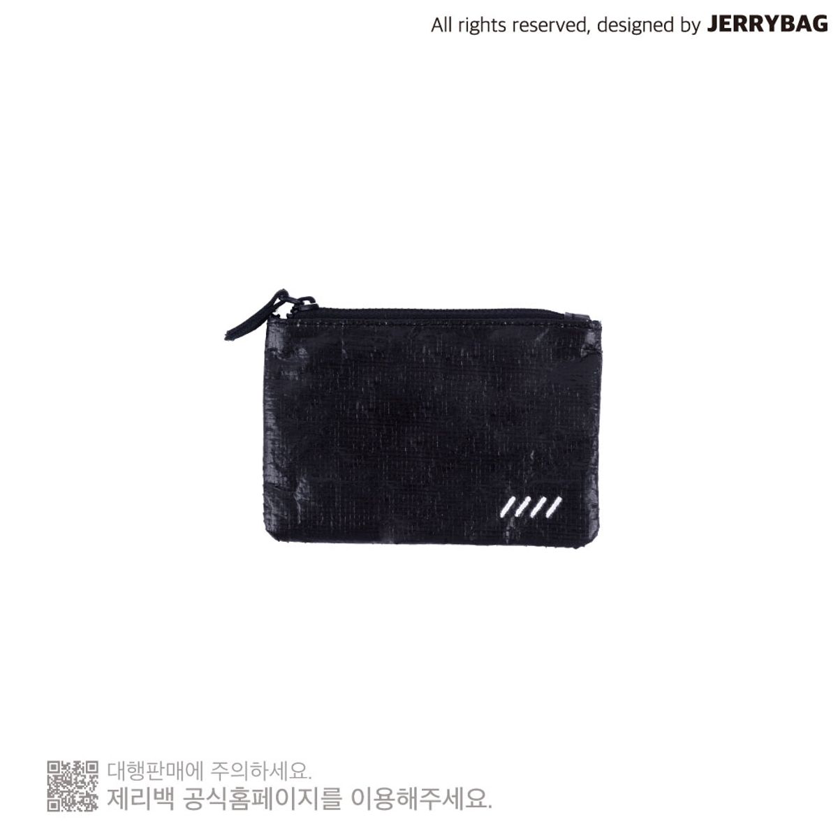 제리백(JERRYBAG) 타폴린 카드지갑 블랙