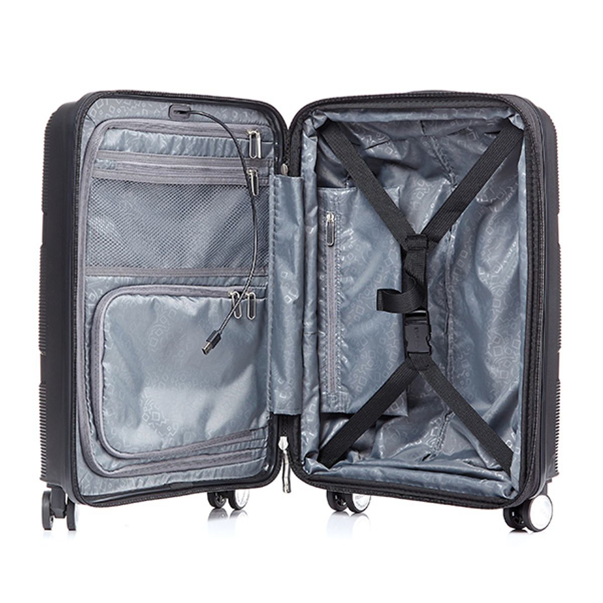 아메리칸투어리스터(AMERICAN TOURISTER) INSTAGON 캐리어 55/20 EXP TSA V2 JET BLACK HJ419011