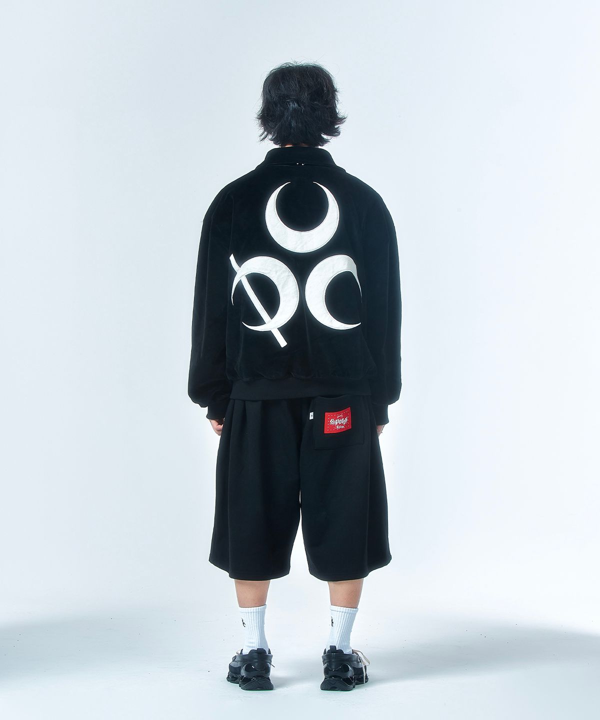 디오스피스(DAUSPICE) Signature Velour Zip-Up BK