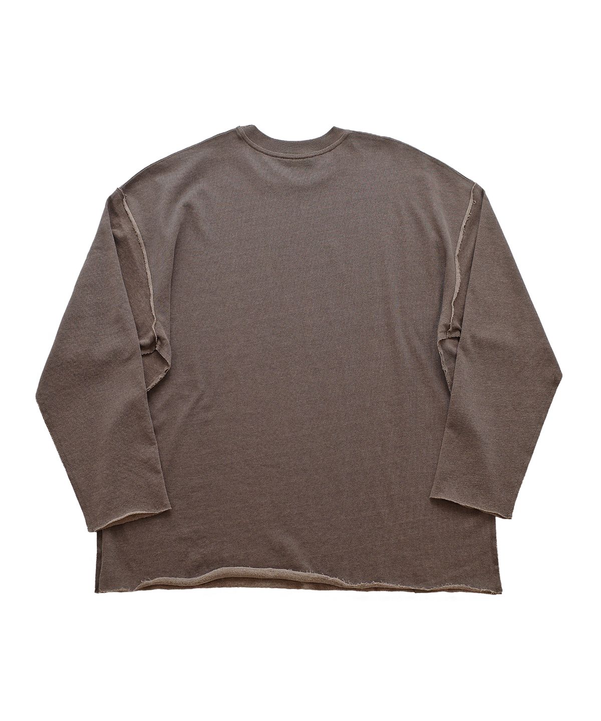 어낫띵(A NOTHING) VINTAGE P. DYEING CUT-OUT BOX TEE (Brown)